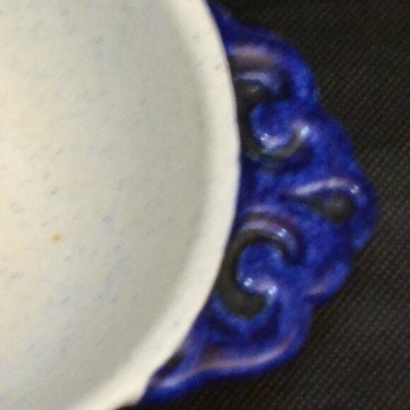 Pair Of Metlox Pottery Vintage Soup Bowls Poppytrail Pattern Provincial Blue - Picture 4 of 8